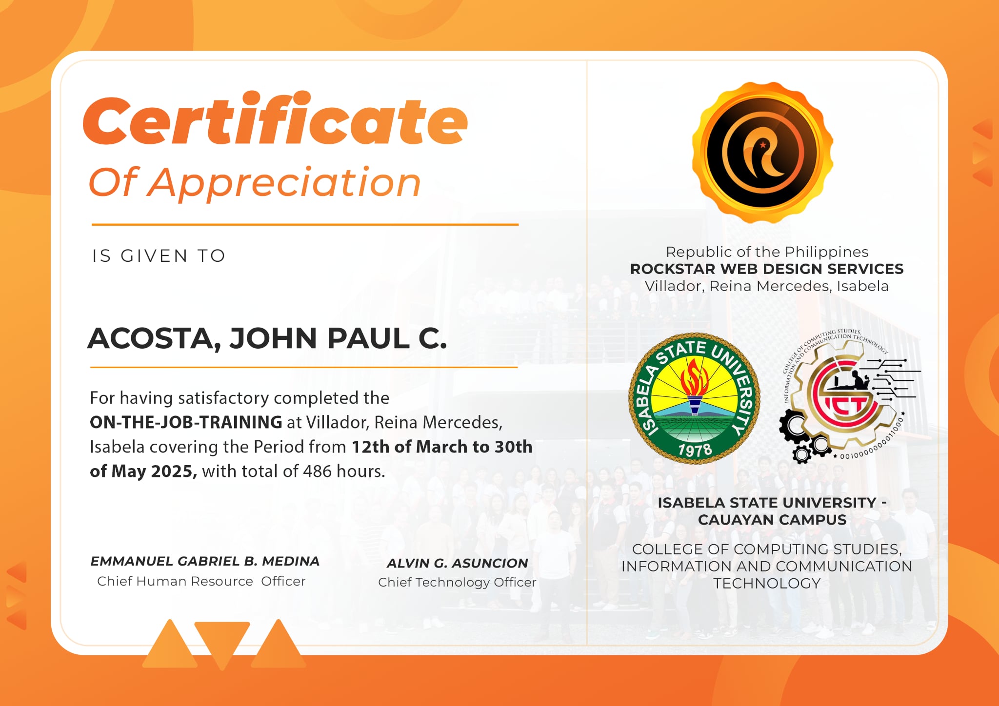 Certificate 1